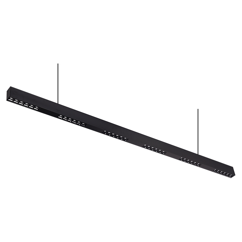 Negro Lámpra Lineal LED de Techo Luz Suspensión Colgante 30W 4000K 3000LM SLL004-A-L1602 -KOSOOM
