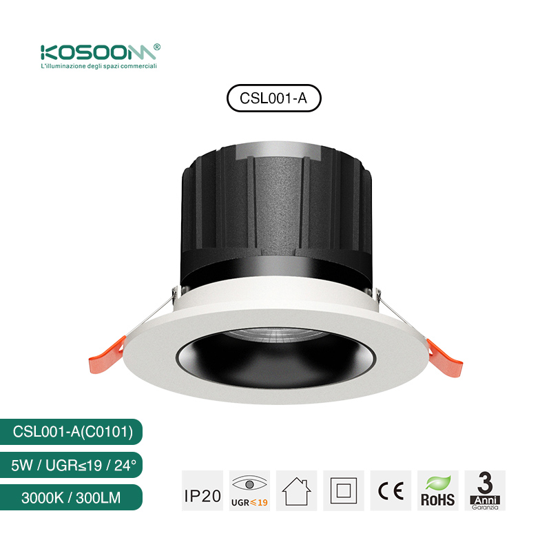 Foco LED Empotrable Blanco 300LM CSL001-A-C0101 KOSOOM - Imagen 3