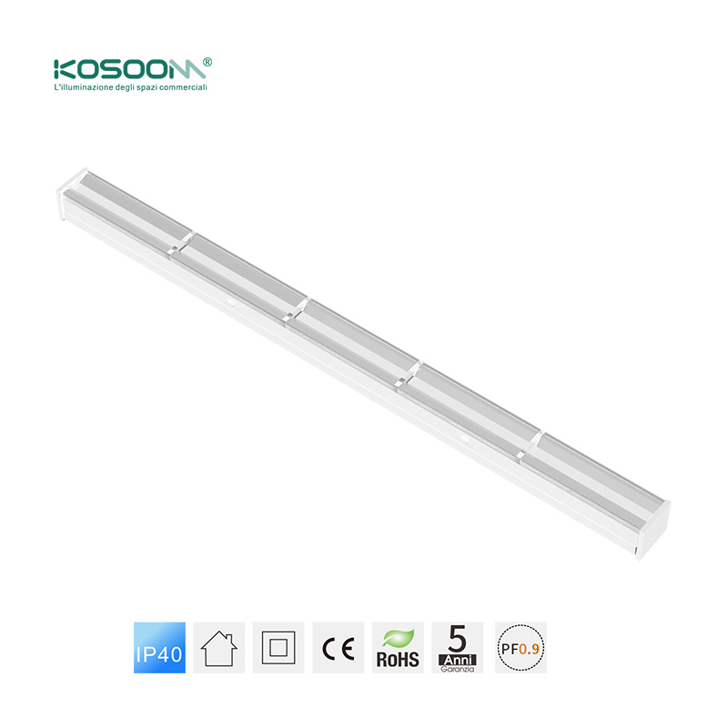 Luz Colgante de Techo Blanco Lámpara Lineal LED 50W/4000K/7800LM -KOSOOM - Imagen 4