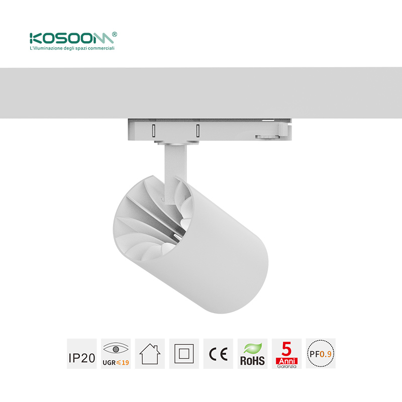 LED Diseño Elegante Focos de Carril Blanco 20W/4000K/2700LM/Ángulo del haz 36˚ T1501B TRL015 -Kosoom - Imagen 4