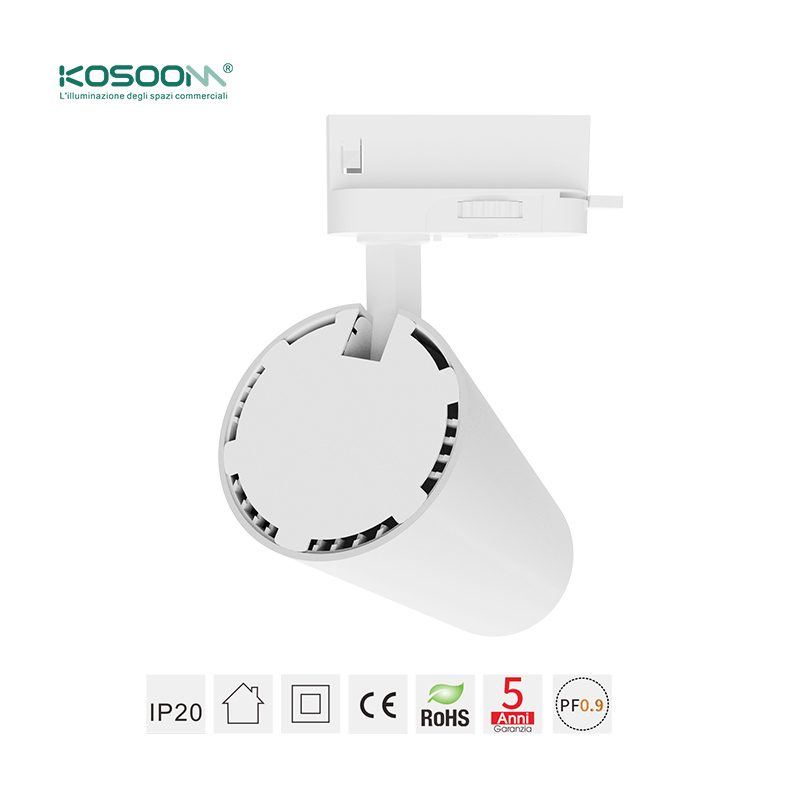 Iluminación de Riel Foco LED Track Lighting Blanco Directos de Fábrica TRL010-T1004B 4000K 15W 1330LM Ángulo de haz 55˚- Kosoom - Imagen 5