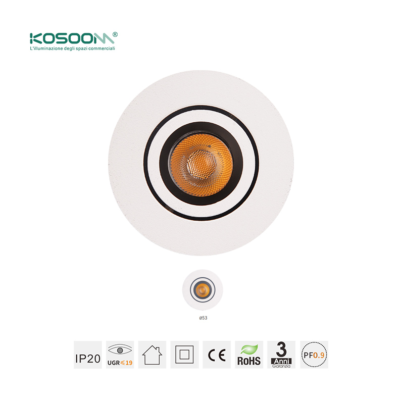Downlight LED Personalizable Foco Empotrable 7W Blanco 570LM CSL002-A-C0201 Kosoom - Imagen 4
