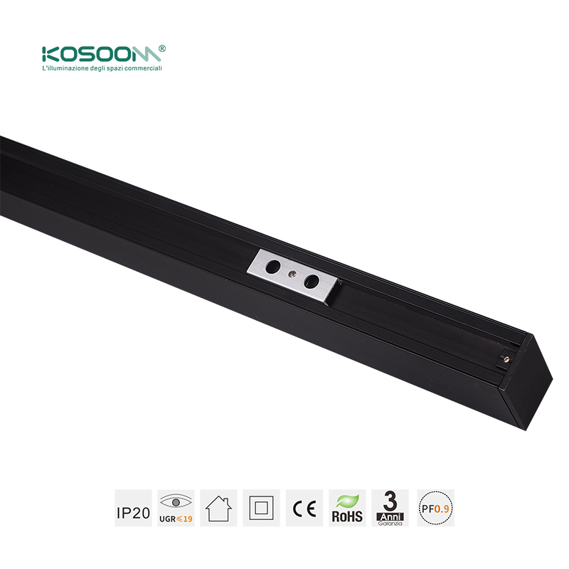 Negro Lámpra Lineal LED de Techo Luz Suspensión Colgante 30W 4000K 3000LM SLL004-A-L1602 -KOSOOM - Imagen 5
