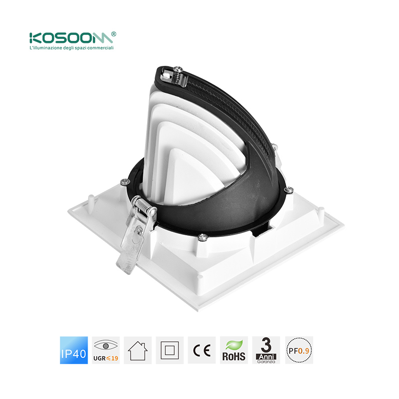 Comercios Oficinas Foco Regulable 20W 3000K 1650LM Blanco Downlights Focos Empotrables LED C0407 CSL004-A -KOSOOM - Imagen 5