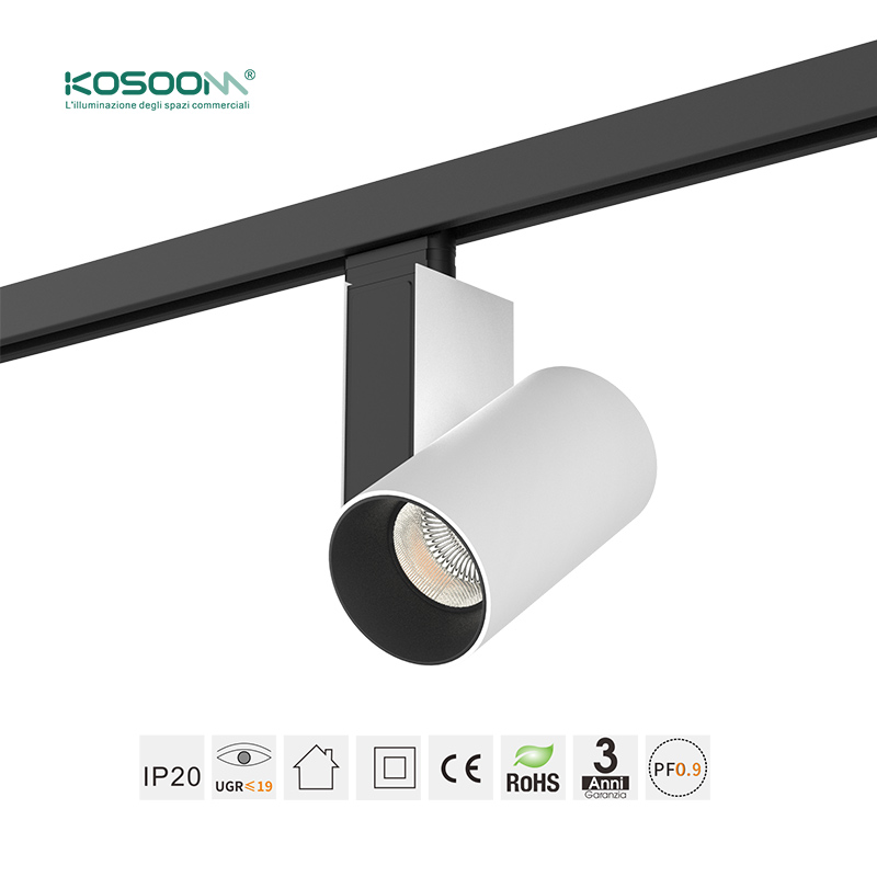 Luces LED Negro Track Lighting Foco de Carril 50W 3000K CRI≥90 3190LM Ángulo de haz 55˚ TRL004-T0401N-Kosoom - Imagen 6