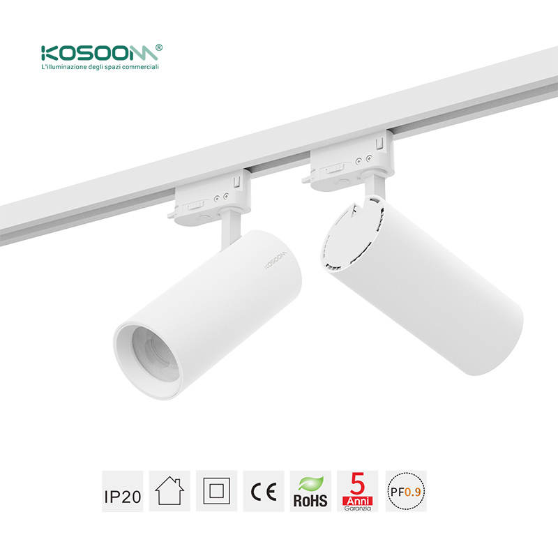 Iluminación de Riel Foco LED Track Lighting Blanco Directos de Fábrica TRL010-T1004B 4000K 15W 1330LM Ángulo de haz 55˚- Kosoom - Imagen 6