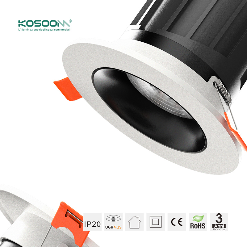 Foco LED Empotrable Blanco 300LM CSL001-A-C0101 KOSOOM - Imagen 5