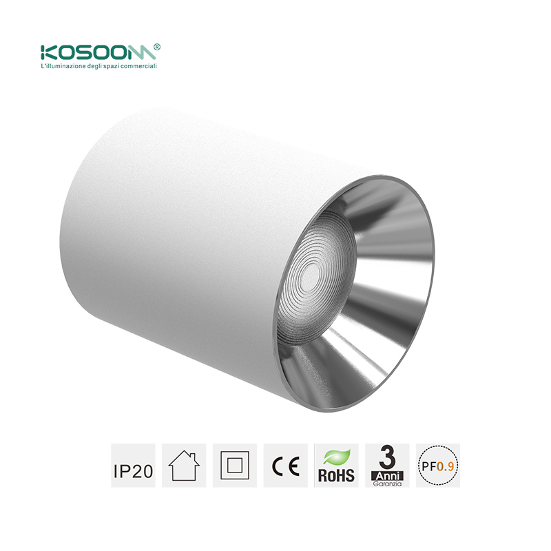 Downlight LED de Superficie Redondo D1009 Alta Calidad para Comercios CRI≥90 40W 3000K 2960lm Fabricante CDL001-S Kosoom - Imagen 5