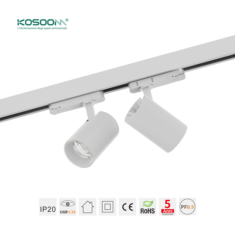 LED Diseño Elegante Focos de Carril Blanco 20W/4000K/2700LM/Ángulo del haz 36˚ T1501B TRL015 -Kosoom - Imagen 6