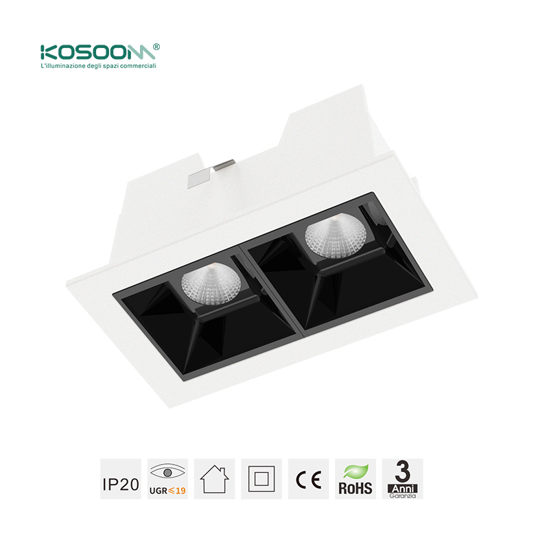 Spotlight Foco Empotrable Barra Línea para Oficina Moderna L1010 15W LED Lámpara Lineal LED 4000K 1480LM SLL005-A – Kosoom - Imagen 6