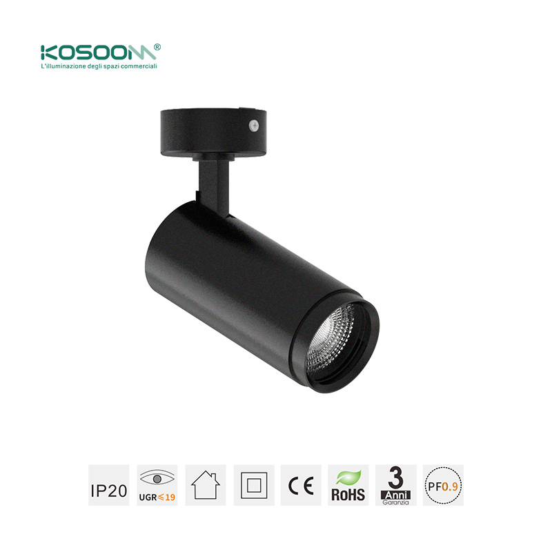 Eficiencia Energética Foco al Techo LED Spotlight 8W 560LM Negro LED Carril Iluminación 3000K TRL008-T0801N- Kosoom - Imagen 7