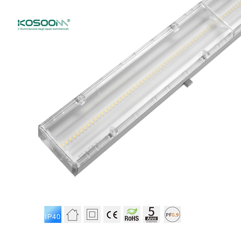 Luz Colgante de Techo Blanco Lámpara Lineal LED 50W/4000K/7800LM -KOSOOM - Imagen 6
