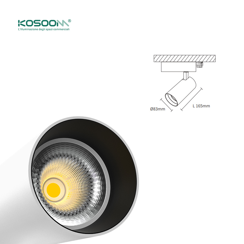 Track Lighting LED Foco de Carril Colgantes de Iluminación de Riel Negro 2860LM 4000K Ángulo de haz 36˚ 35W TRL003-T0305N-Kosoom - Imagen 8