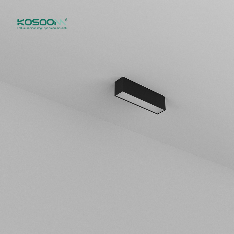Negro Lámpara Lineal LED de Techo Colgante Eficiente 20W 4000K 2100LM Ángulo 110˚ Negro -Kosoom - Imagen 8