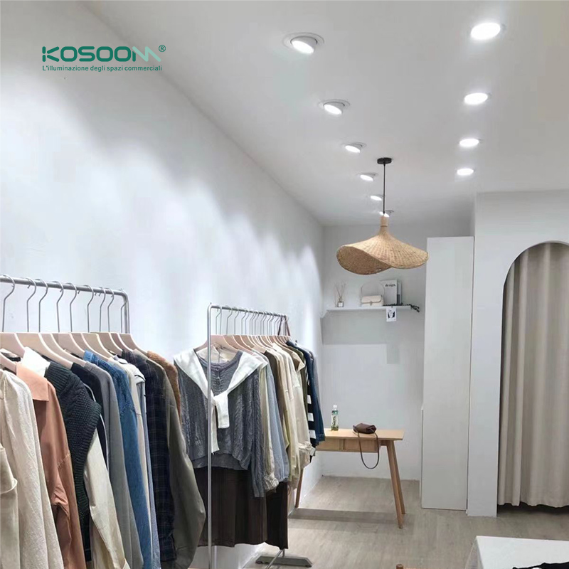 Foco LED Orientables Spotlight Regulable Empotrado de Trompa de Elefante para Comercios C0306 de Bajo Consumo IP40 20W 4000K 2200LM CSL003-A Kosoom - Imagen 7
