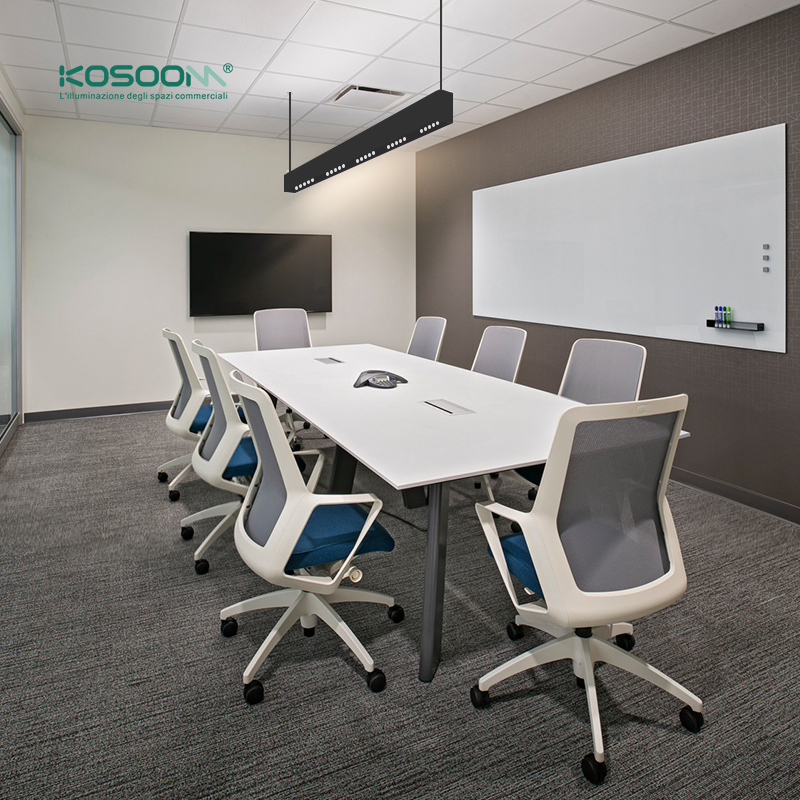 Negro Lámpra Lineal LED de Techo Luz Suspensión Colgante 30W 4000K 3000LM SLL004-A-L1602 -KOSOOM - Imagen 8