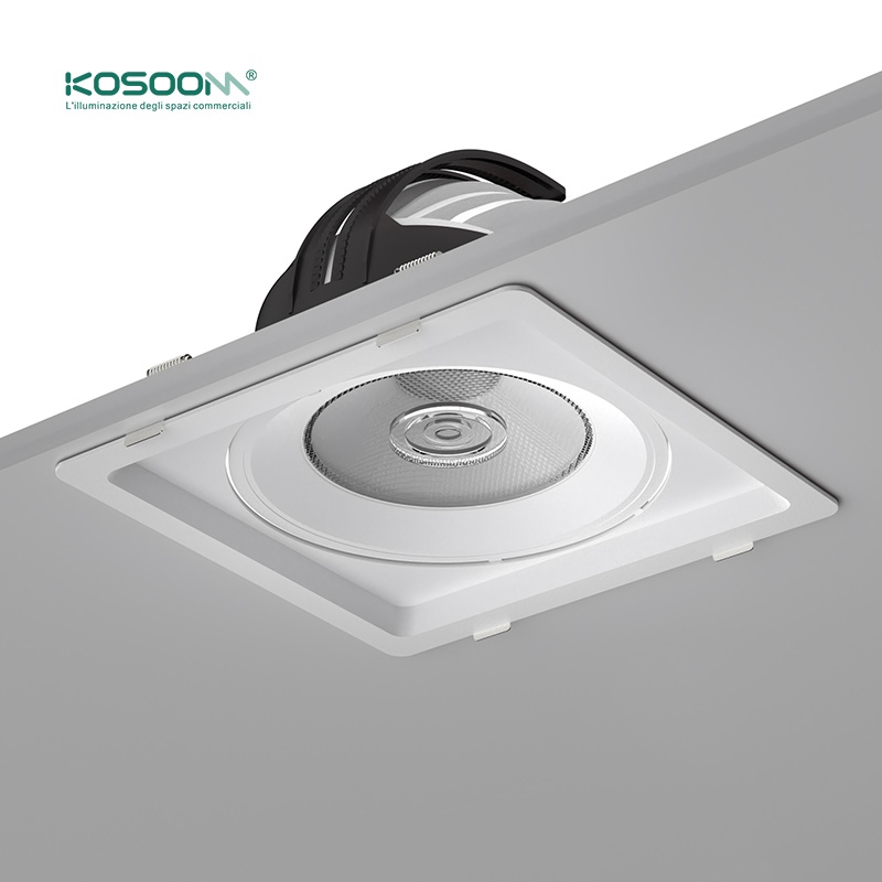 Comercios Oficinas Foco Regulable 20W 3000K 1650LM Blanco Downlights Focos Empotrables LED C0407 CSL004-A -KOSOOM - Imagen 8