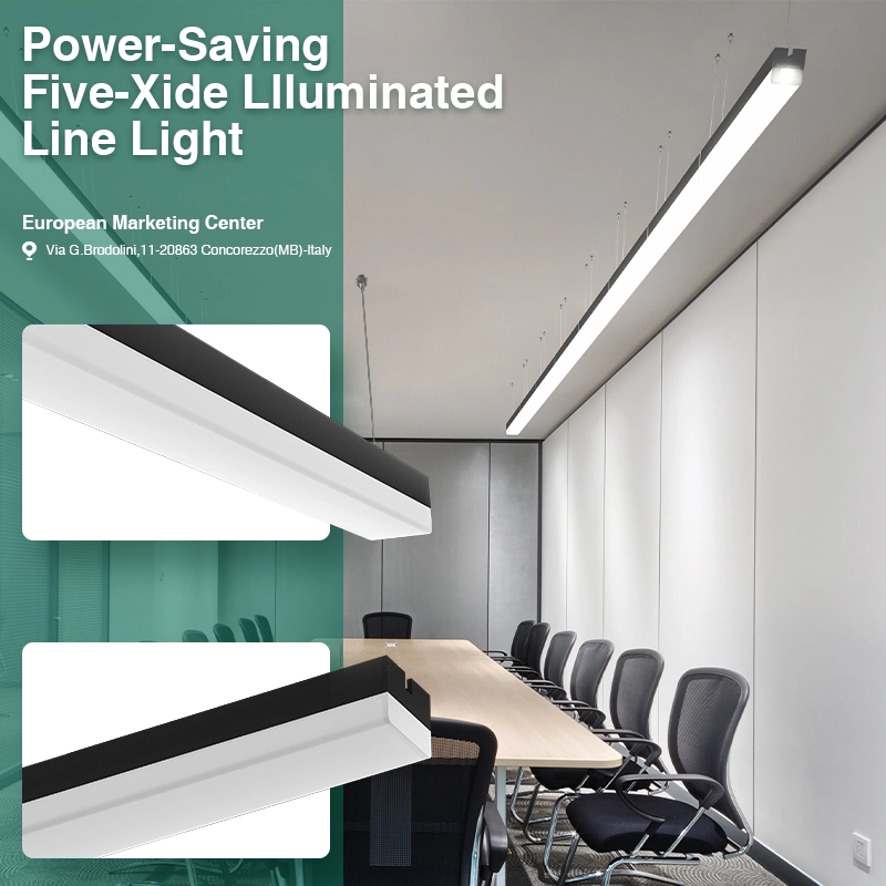 Negro Lámpara Lineal LED Iluminación Sofisticada y Eficiente 15W/4000K/1620LM -KOSOOM - Imagen 8