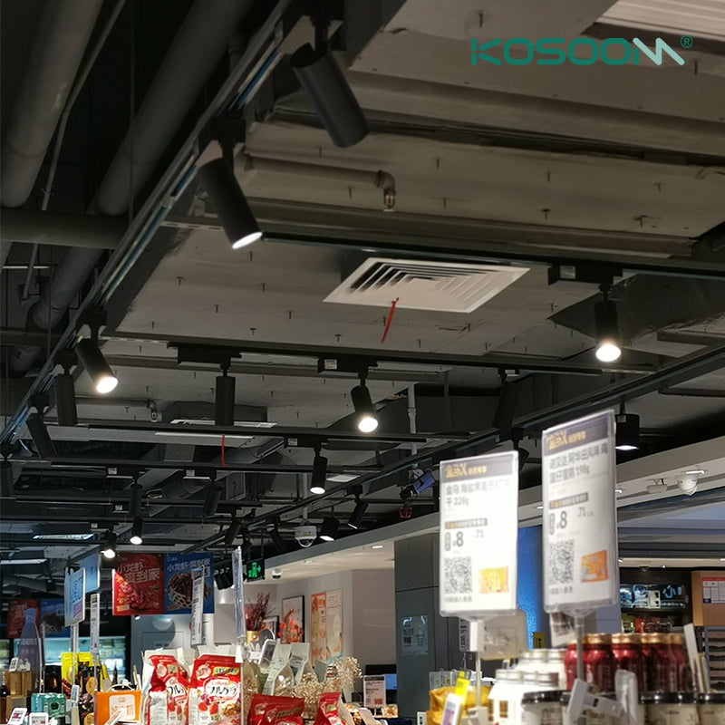 Iluminación de Riel Foco LED Track Lighting Blanco Directos de Fábrica TRL010-T1004B 4000K 15W 1330LM Ángulo de haz 55˚- Kosoom - Imagen 9