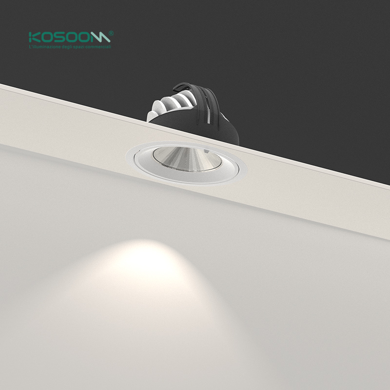 Foco LED Orientables Spotlight Regulable Empotrado de Trompa de Elefante para Comercios C0306 de Bajo Consumo IP40 20W 4000K 2200LM CSL003-A Kosoom - Imagen 9