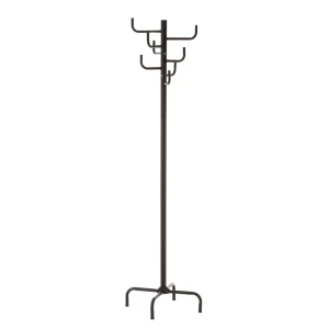 Perchero 8 brazos metal negro 40*40*183cm