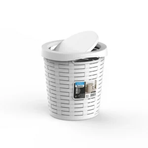 Cesto 20L tapa basculante BAMBOO blanco