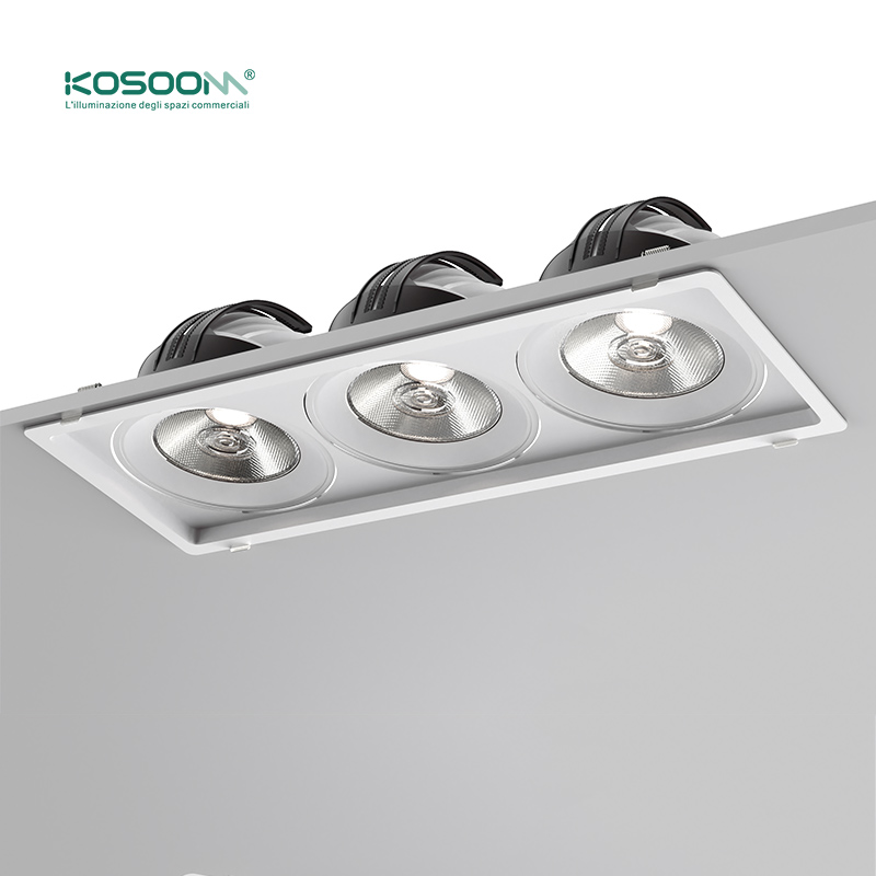 Downlight Eficiencia Energética C0412 Focos Empotrables LED de Bajo Consumo Regulable 20W*3 4000K 5100LM CSL004-A KOSOOM - Imagen 8