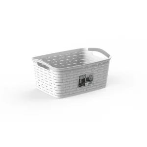 Cesta Grande Bamboo blanco