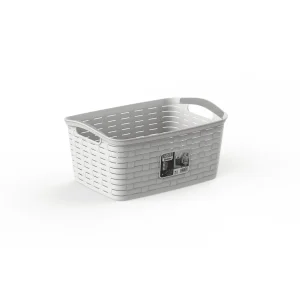 Cesta Grande Bamboo blanco roto