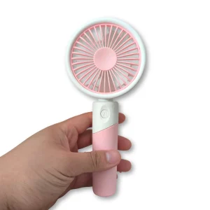 Mini ventilador mano y soporte de movil