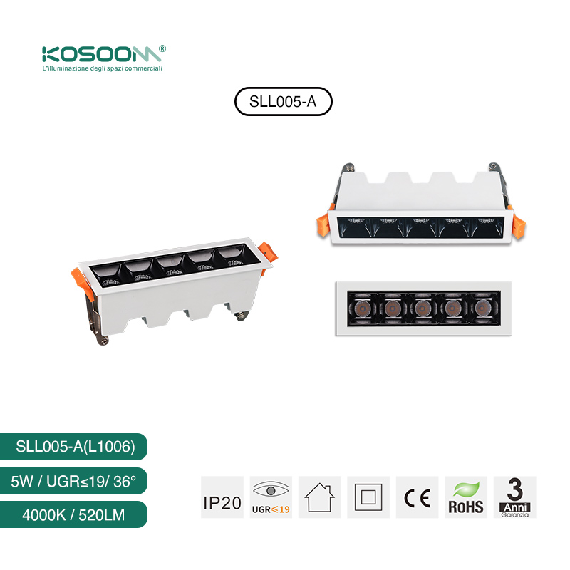 Blanco 5W Lámpara Lineal LED 4000K L1006 SLL005-A – Kosoom - Imagen 3