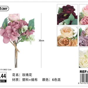 Ramo de rosa artificial 30cm