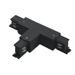 Negro Conector en T para Alimentación de Carril Empalmador de Tres Vías Cuadrado de Cuatro Hilos Derecha B 2 TRA001-AT02DN Kosoom