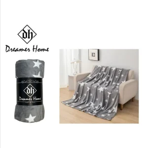 Manta estrella gris 130x160cm