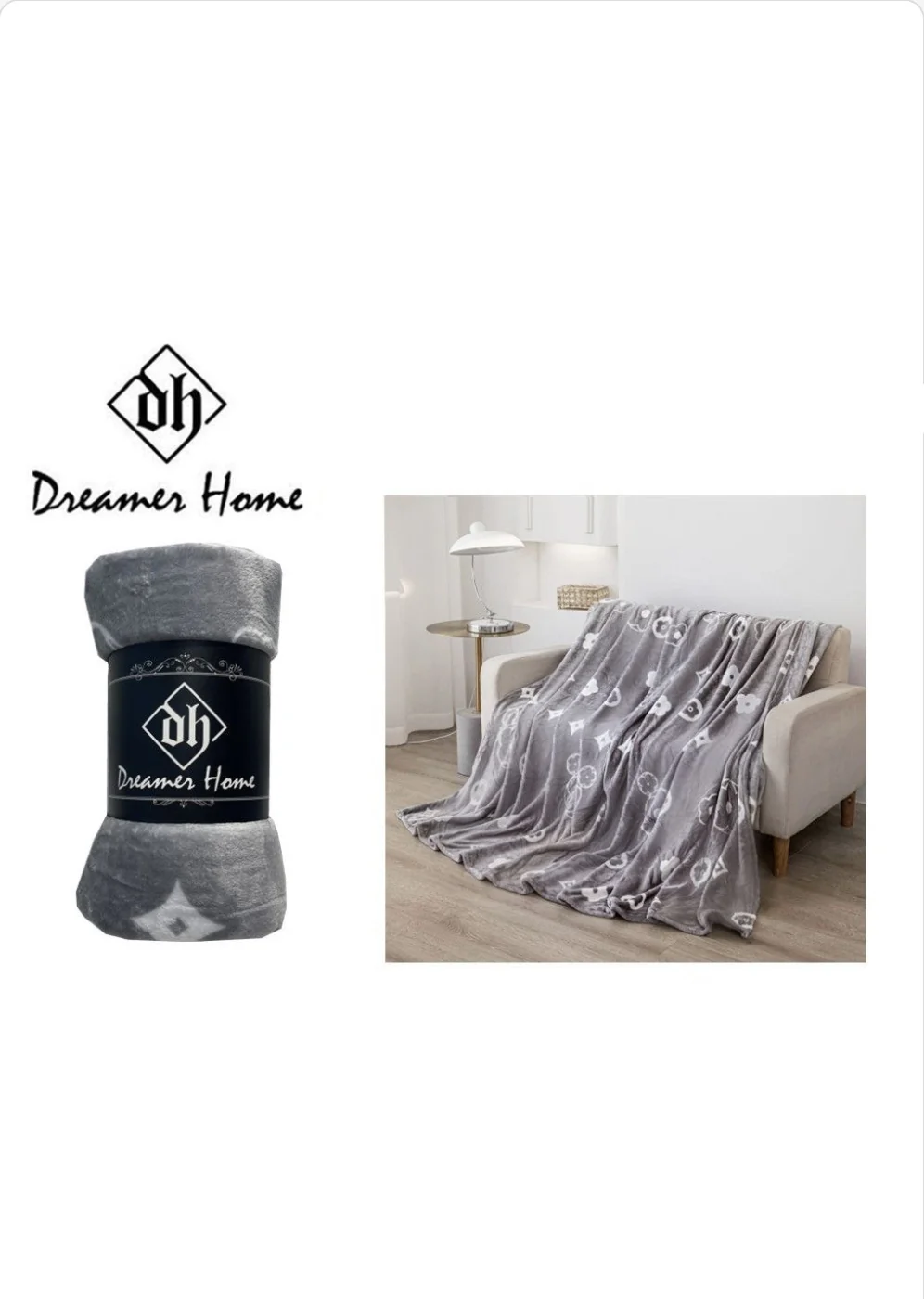 Manta azul niebla 130x160cm - Imagen 8