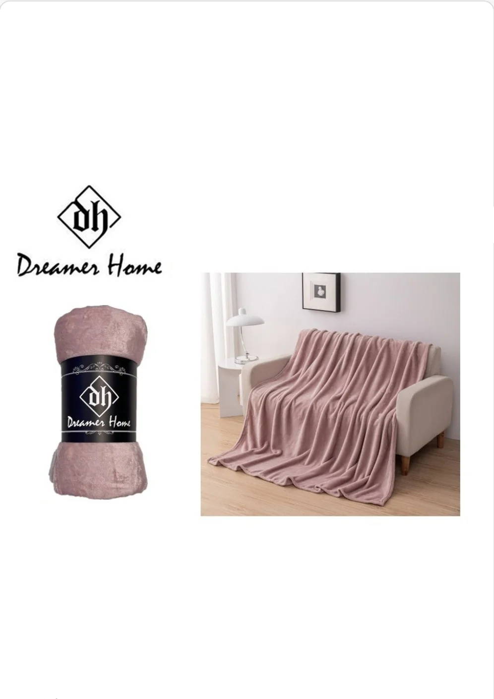 Manta azul niebla 130x160cm - Imagen 7