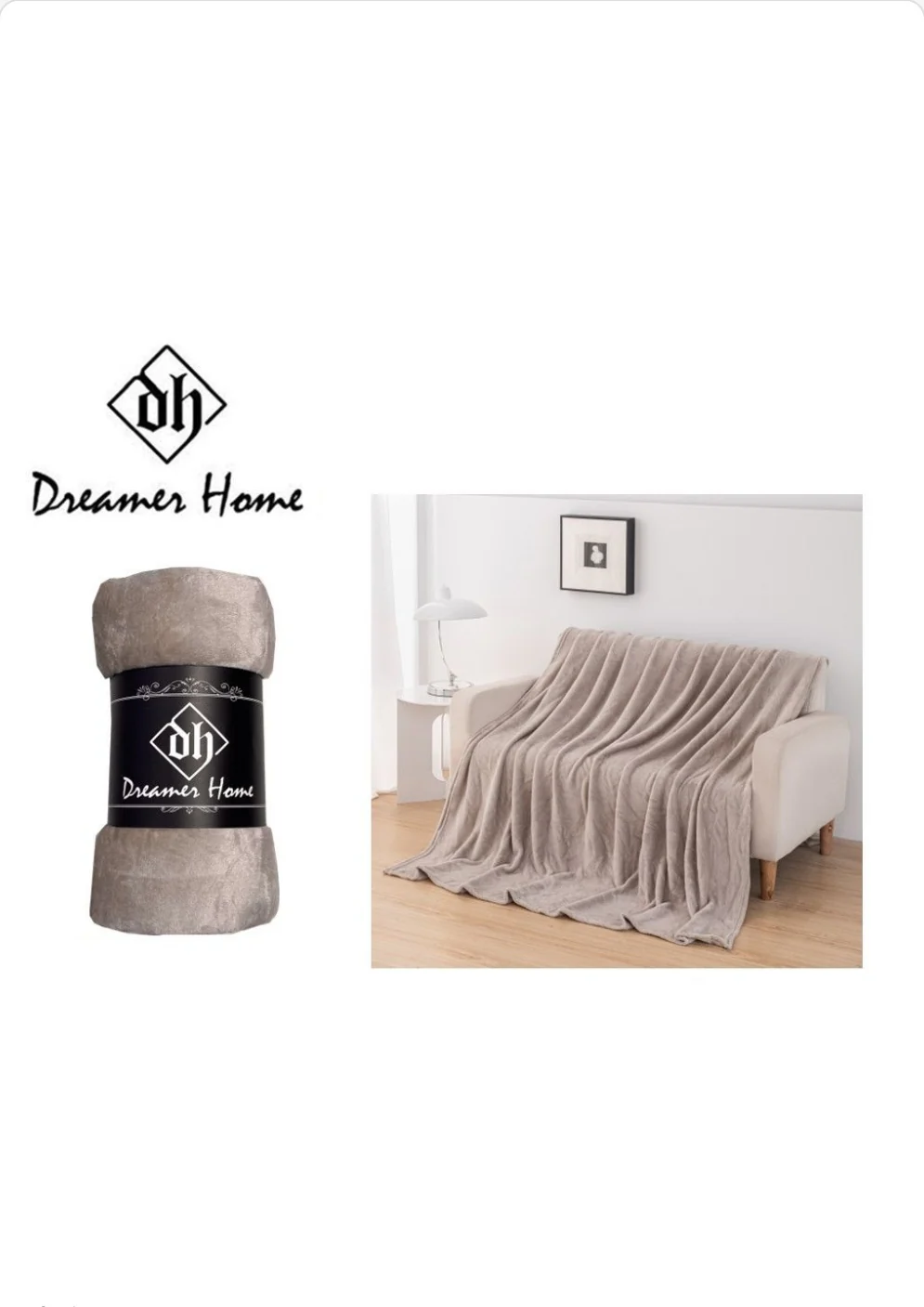 Manta azul niebla 130x160cm - Imagen 5