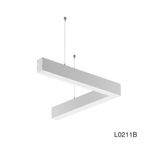 Blanco Lámpara Lineal Colgante de Techo LED en Forma de L 40W/4000K/5000LM -KOSOOM