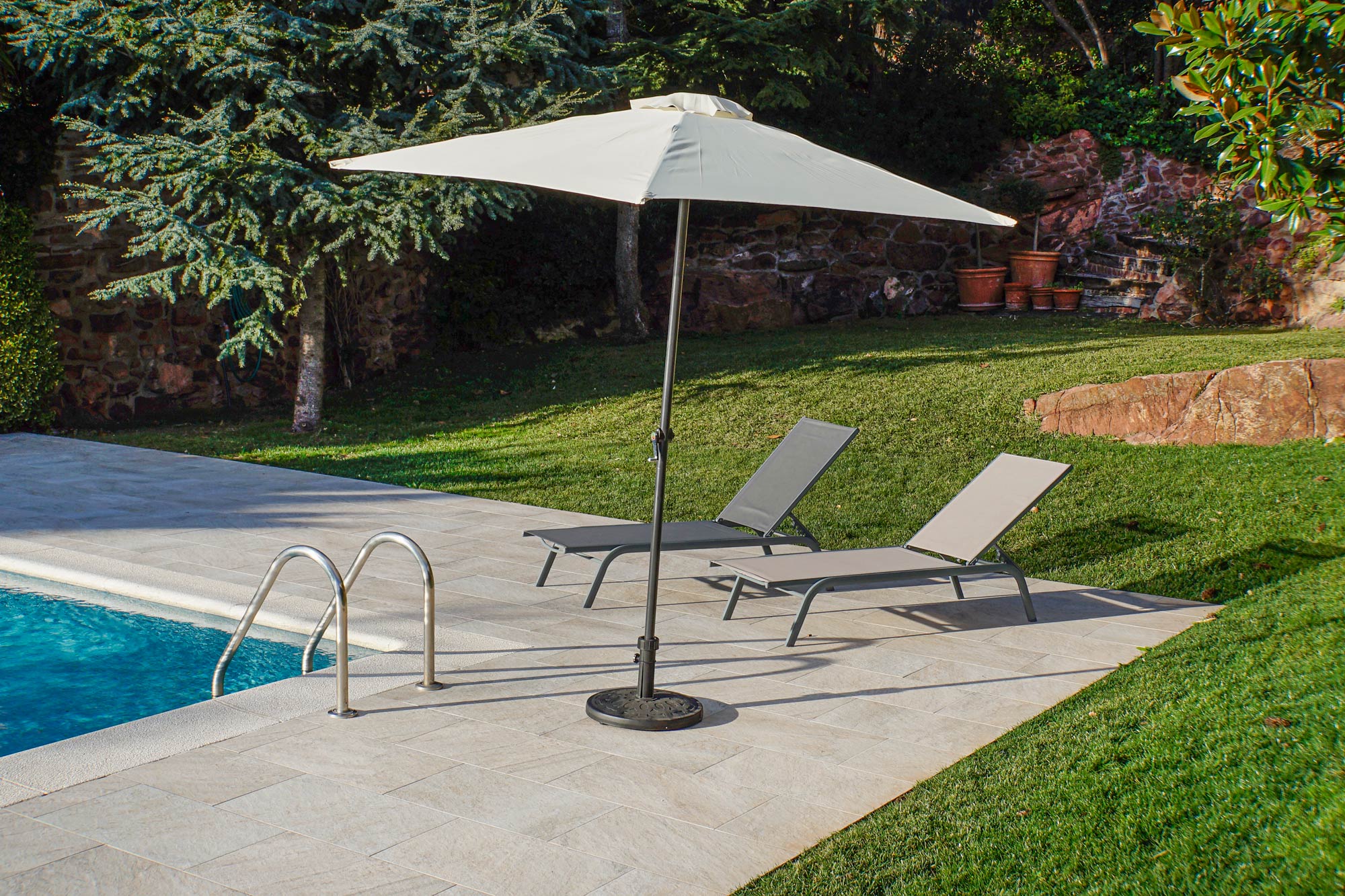 Tumbona aluminio textilene 191*58*98cm reclinable - Imagen 6