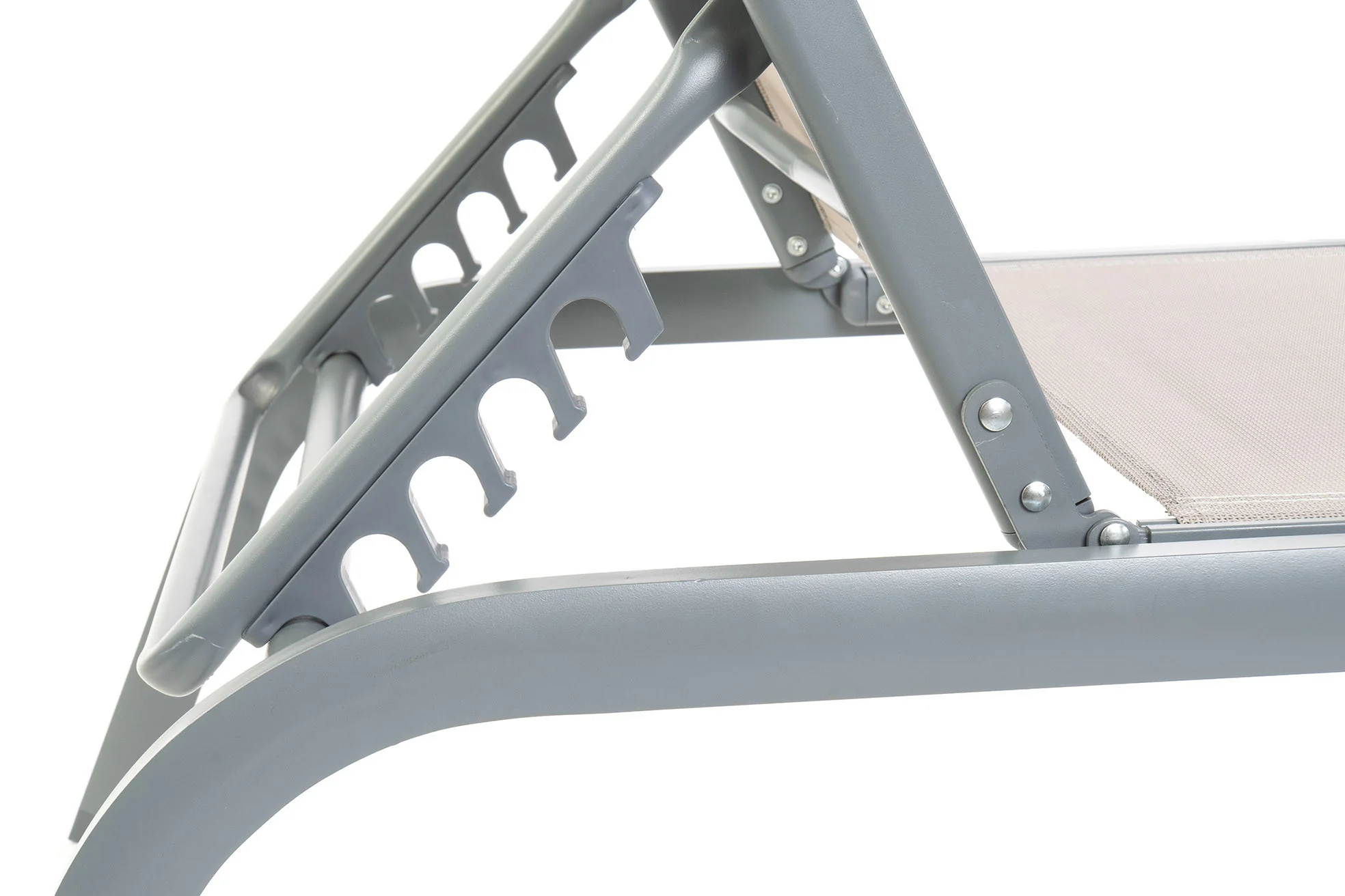 Tumbona aluminio textilene 191*58*98cm reclinable - Imagen 8