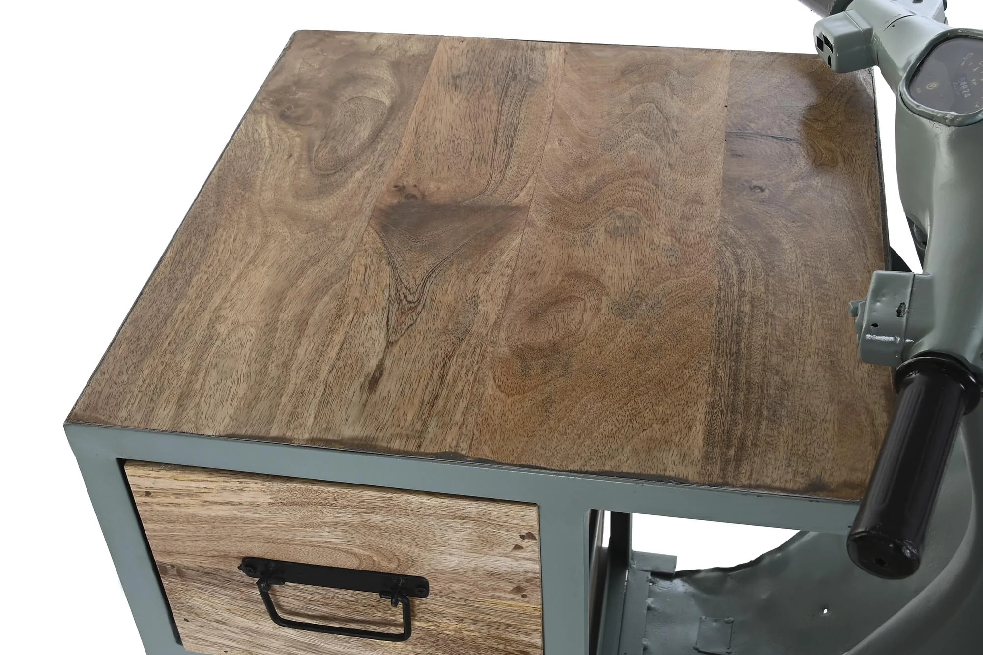 Cajonera metal mango 100*68*105cm verde menta - Imagen 5