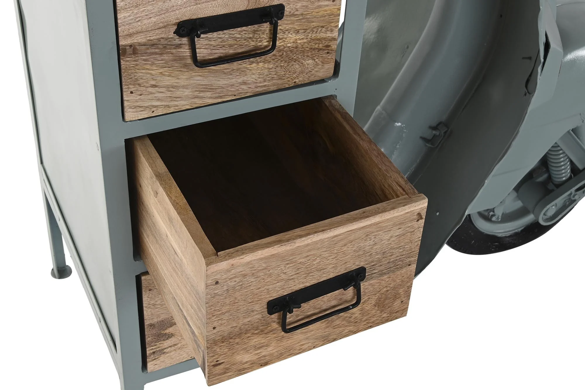 Cajonera metal mango 100*68*105cm verde menta - Imagen 7