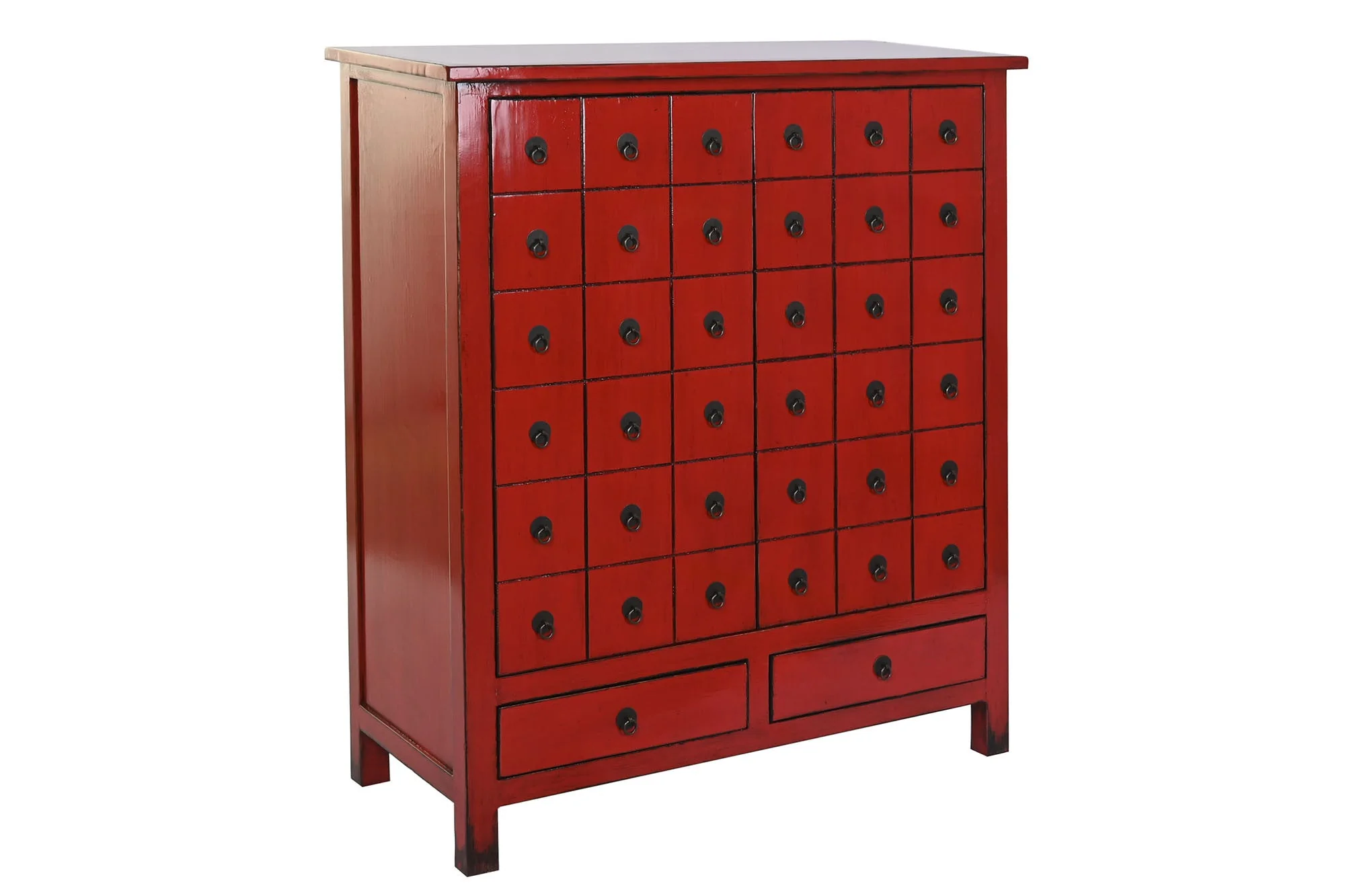 Armario olmo 102*42*120cm lacado rojo - Imagen 2