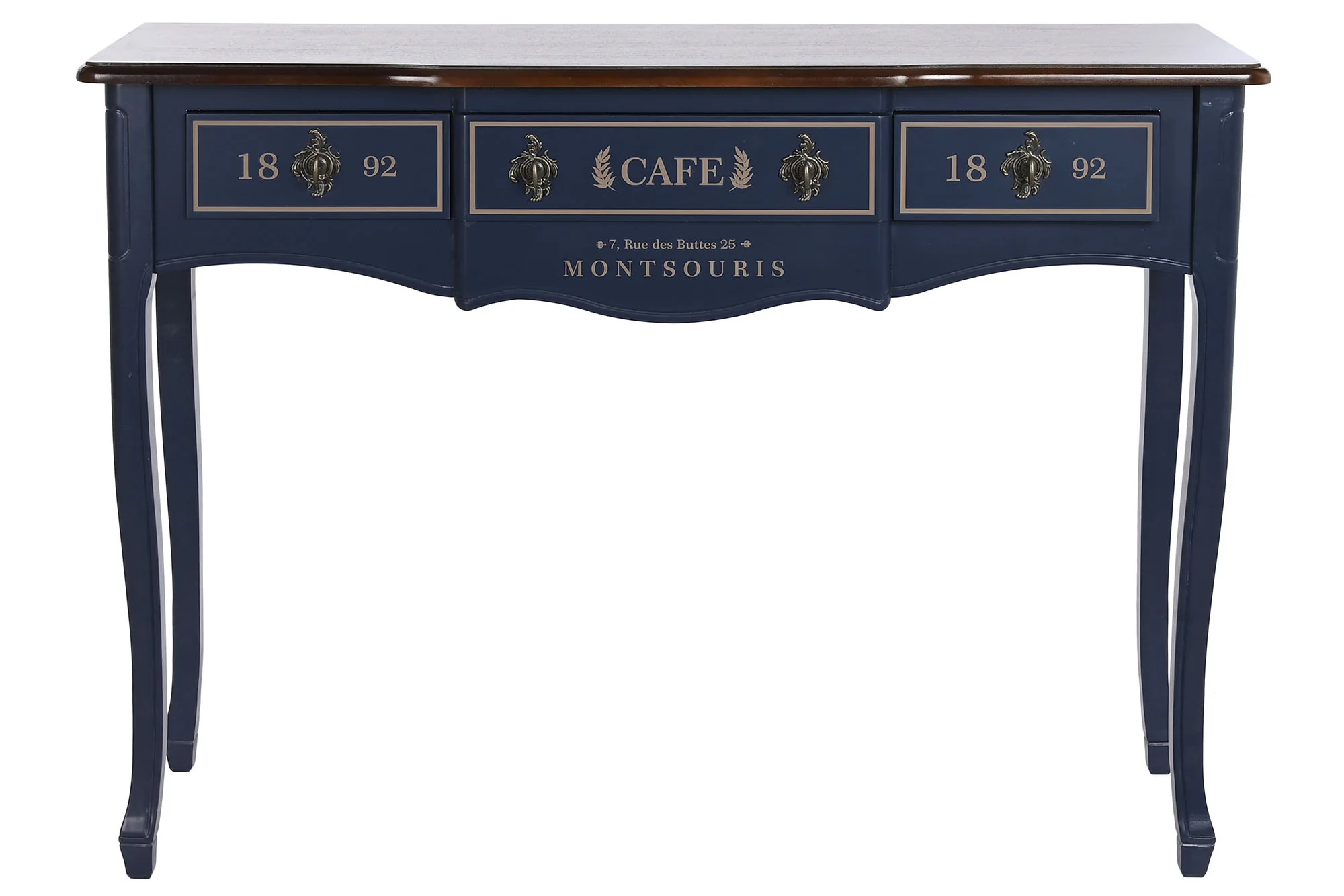 Consola paulownia 110*40*79cm azul marino - Imagen 5