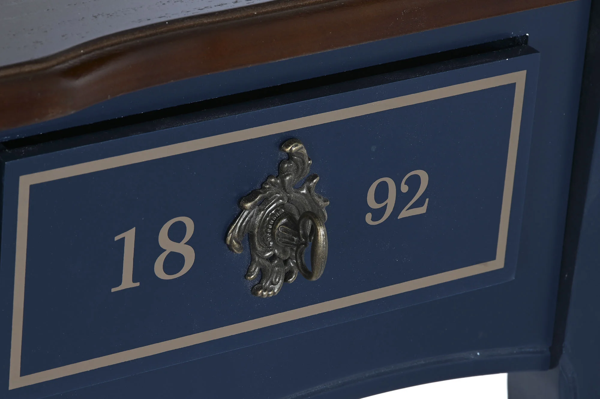 Consola paulownia 110*40*79cm azul marino - Imagen 7