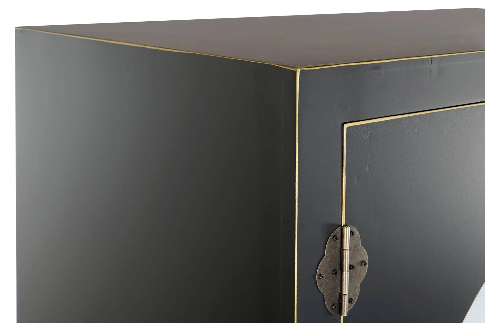 Armario abeto mdf 85.5*50.5*186.2cm negro - Imagen 3