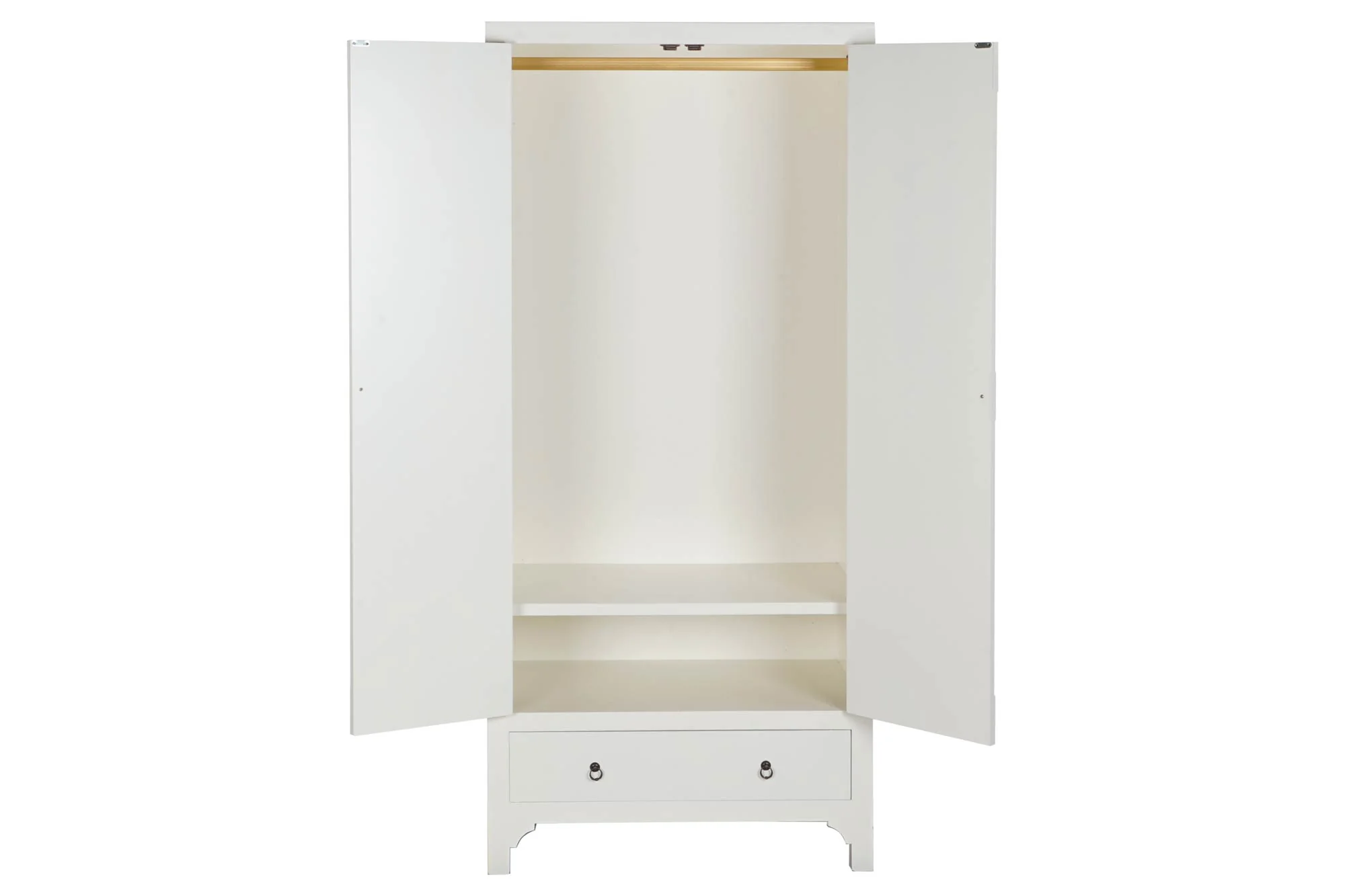 Armario abeto mdf 85.5*50.5*186.2cm blanco - Imagen 5