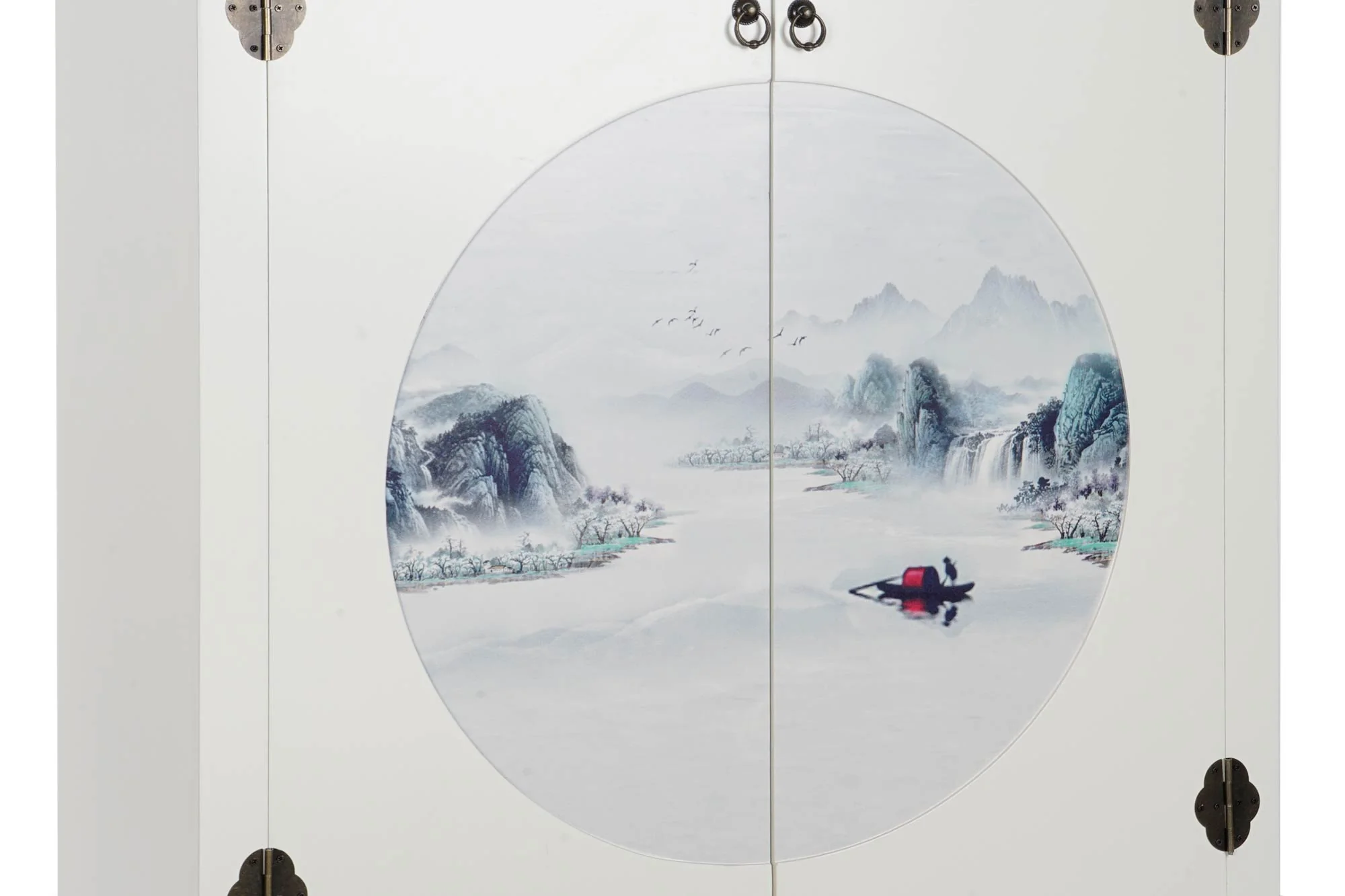 Armario abeto mdf 85.5*50.5*186.2cm blanco - Imagen 8