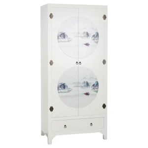 Armario abeto mdf 85.5*50.5*186.2cm blanco