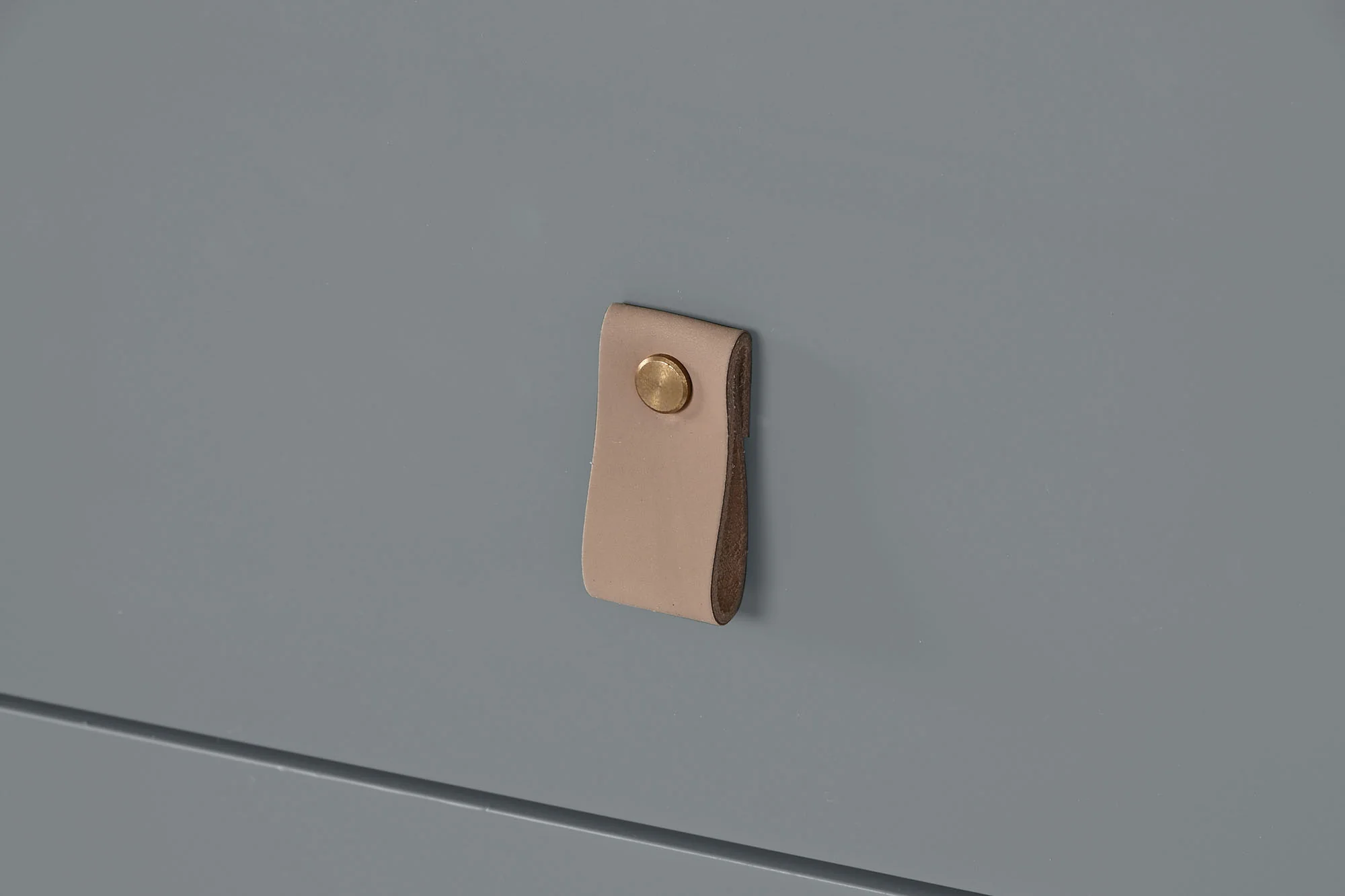 Buffet madera dm pu 180*40*75cm gris - Imagen 8